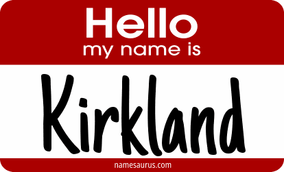 Hello my name is Kirkland png download