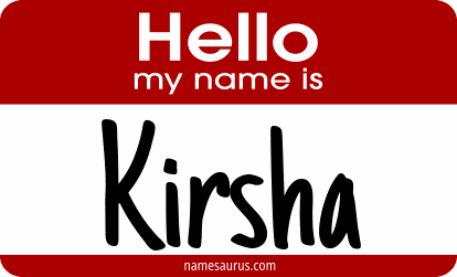 Hello my name is Kirsha png download