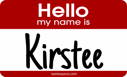 Hello my name is Kirstee png download