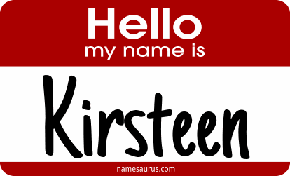 Hello my name is Kirsteen png download