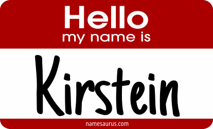 Hello my name is Kirstein png download