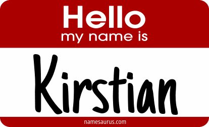 Hello my name is Kirstian png download