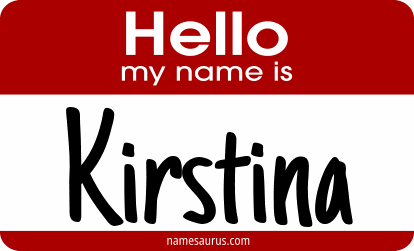 Hello my name is Kirstina png download