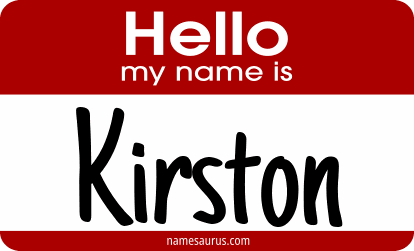 Hello my name is Kirston png download