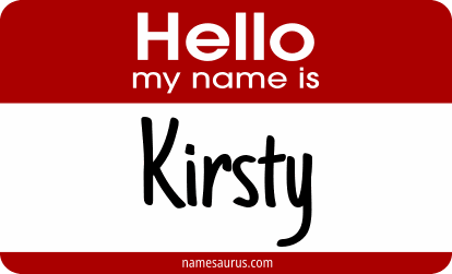 Hello my name is Kirsty png download