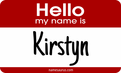 Hello my name is Kirstyn png download