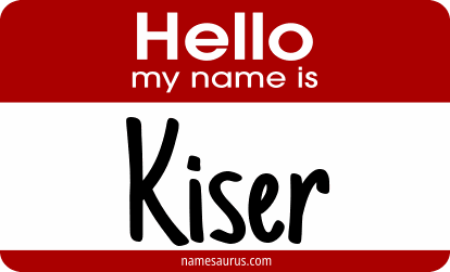 Hello my name is Kiser png download
