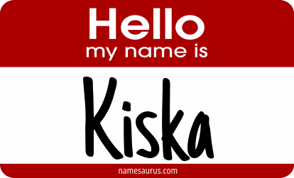 Hello my name is Kiska png download