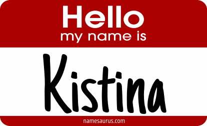 Hello my name is Kistina png download