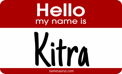Hello my name is Kitra png download