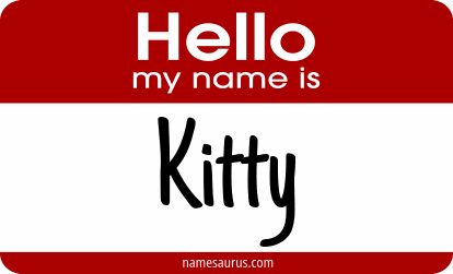 Hello my name is Kitty png download