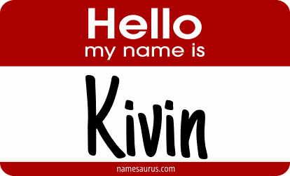 Hello my name is Kivin png download