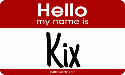 Hello my name is Kix png download