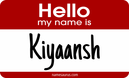 Hello my name is Kiyaansh png download