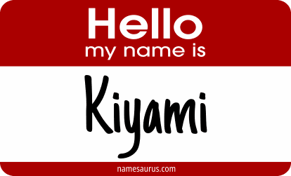 Hello my name is Kiyami png download