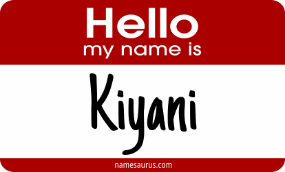 Hello my name is Kiyani png download