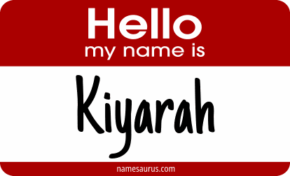 Hello my name is Kiyarah png download
