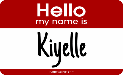 Hello my name is Kiyelle png download