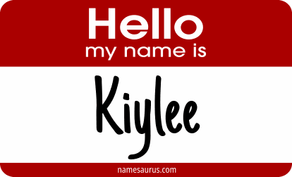 Hello my name is Kiylee png download