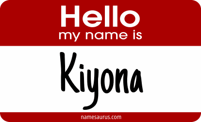 Hello my name is Kiyona png download