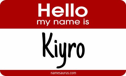 Hello my name is Kiyro png download
