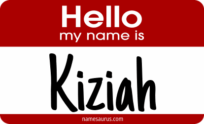 Hello my name is Kiziah png download