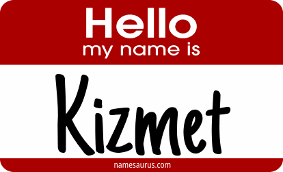 Hello my name is Kizmet png download