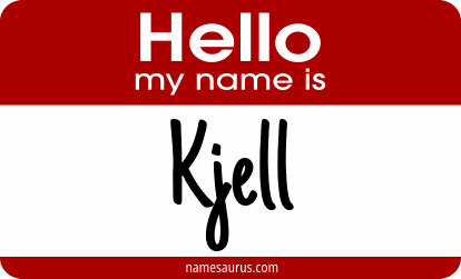 Hello my name is Kjell png download