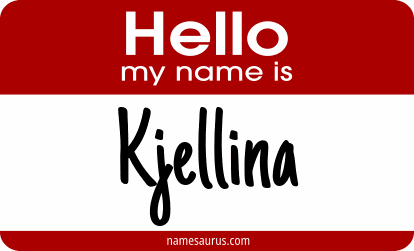 Hello my name is Kjellina png download