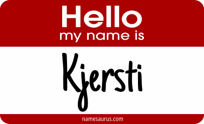 Hello my name is Kjersti png download
