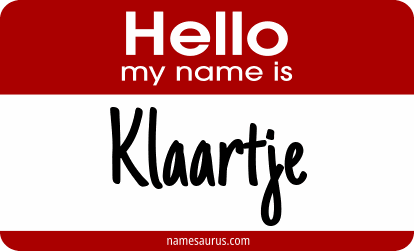 Hello my name is Klaartje png download