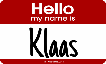 Hello my name is Klaas png download