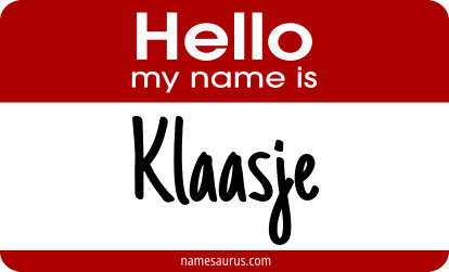 Hello my name is Klaasje png download
