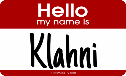 Hello my name is Klahni png download