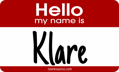 Hello my name is Klare png download