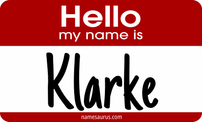 Hello my name is Klarke png download