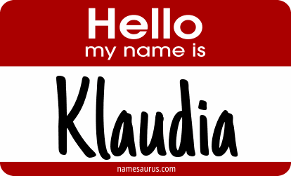 Hello my name is Klaudia png download