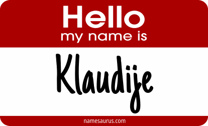 Hello my name is Klaudije png download