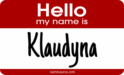 Hello my name is Klaudyna png download