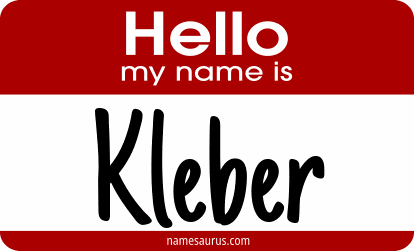 Hello my name is Kleber png download