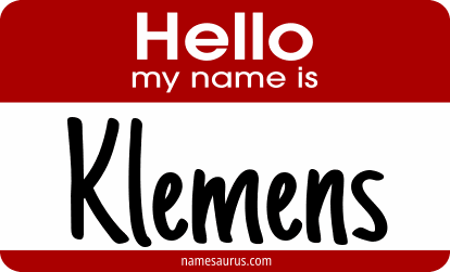 Hello my name is Klemens png download