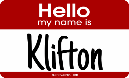 Hello my name is Klifton png download