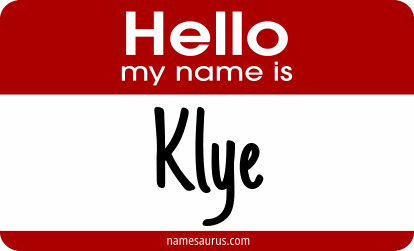 Hello my name is Klye png download
