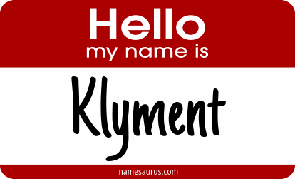 Hello my name is Klyment png download