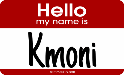 Hello my name is Kmoni png download