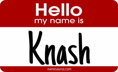 Hello my name is Knash png download