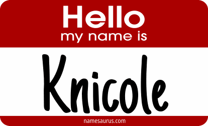 Hello my name is Knicole png download
