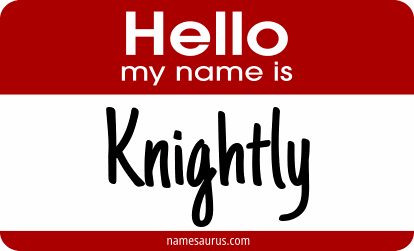 Hello my name is Knightly png download
