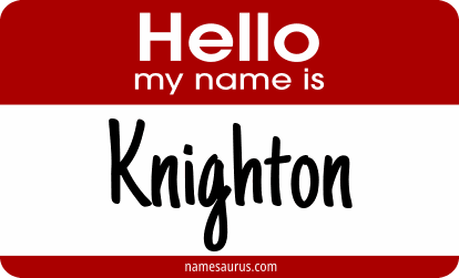Hello my name is Knighton png download