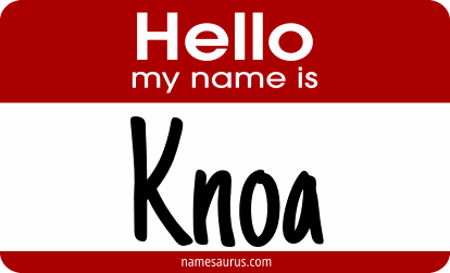 Hello my name is Knoa png download